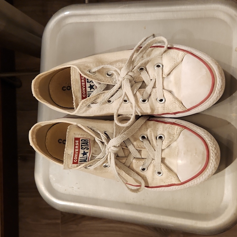 Converse White Lowtop Sneakers UK 2.5